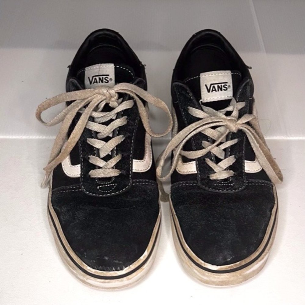 Vans Off The Wall 500714 Black Suede Casual Skate Shoes Sneakers Size 9